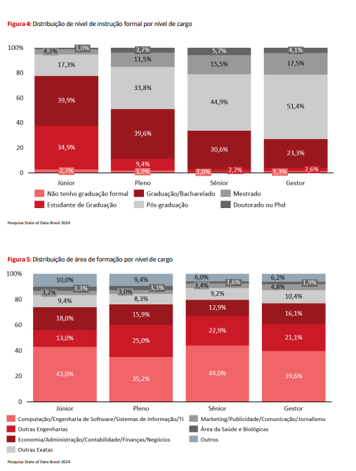 Gráfico de Formação e Experiência